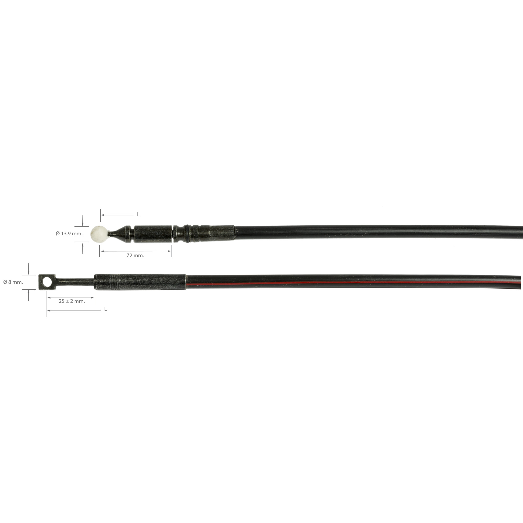 5020948 Control cable L=2800mm (5020359) - Quicke and Trima 