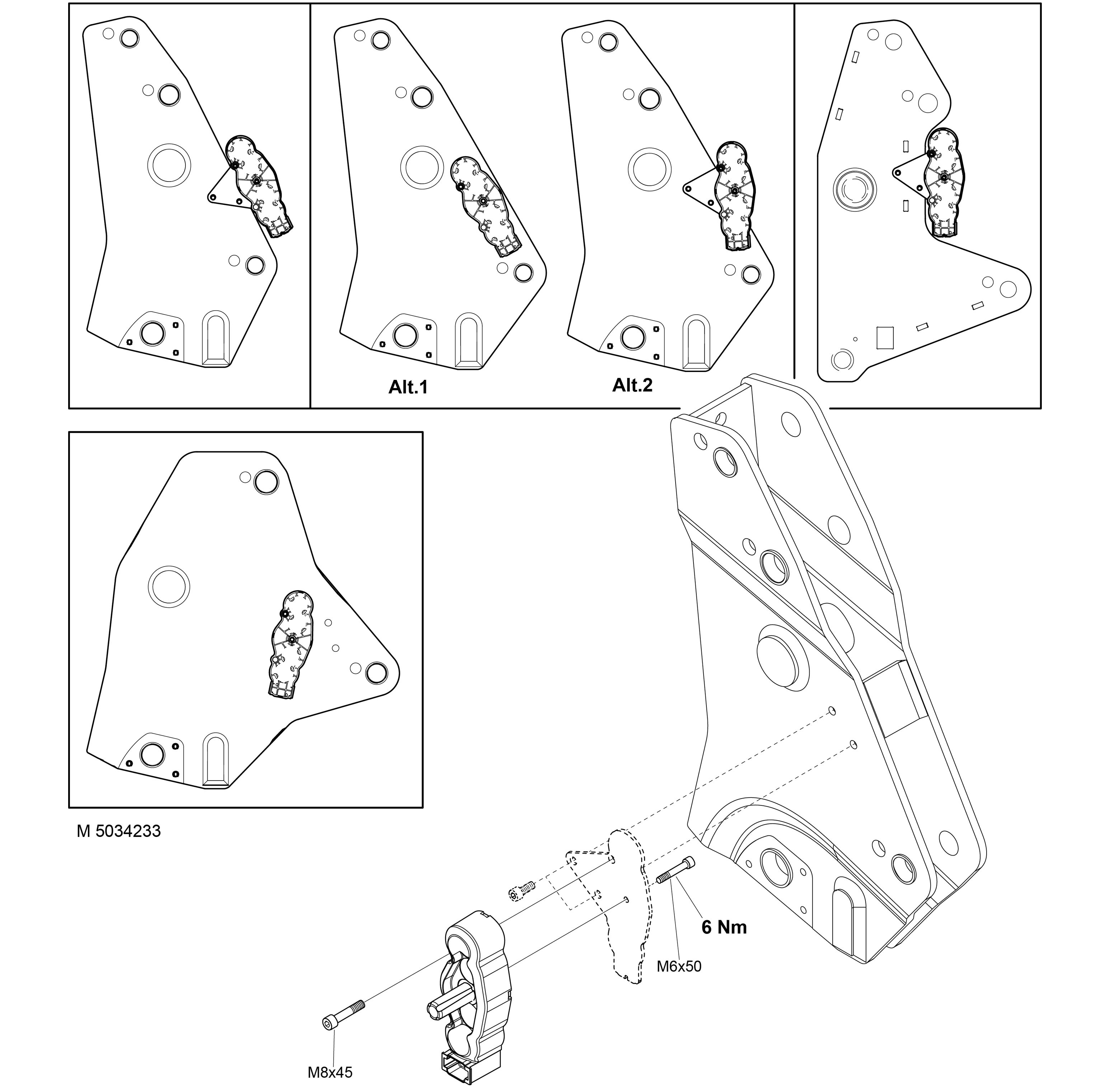 5034234 Parking support kit Replaces 5034233, 5033972 - Quicke and 