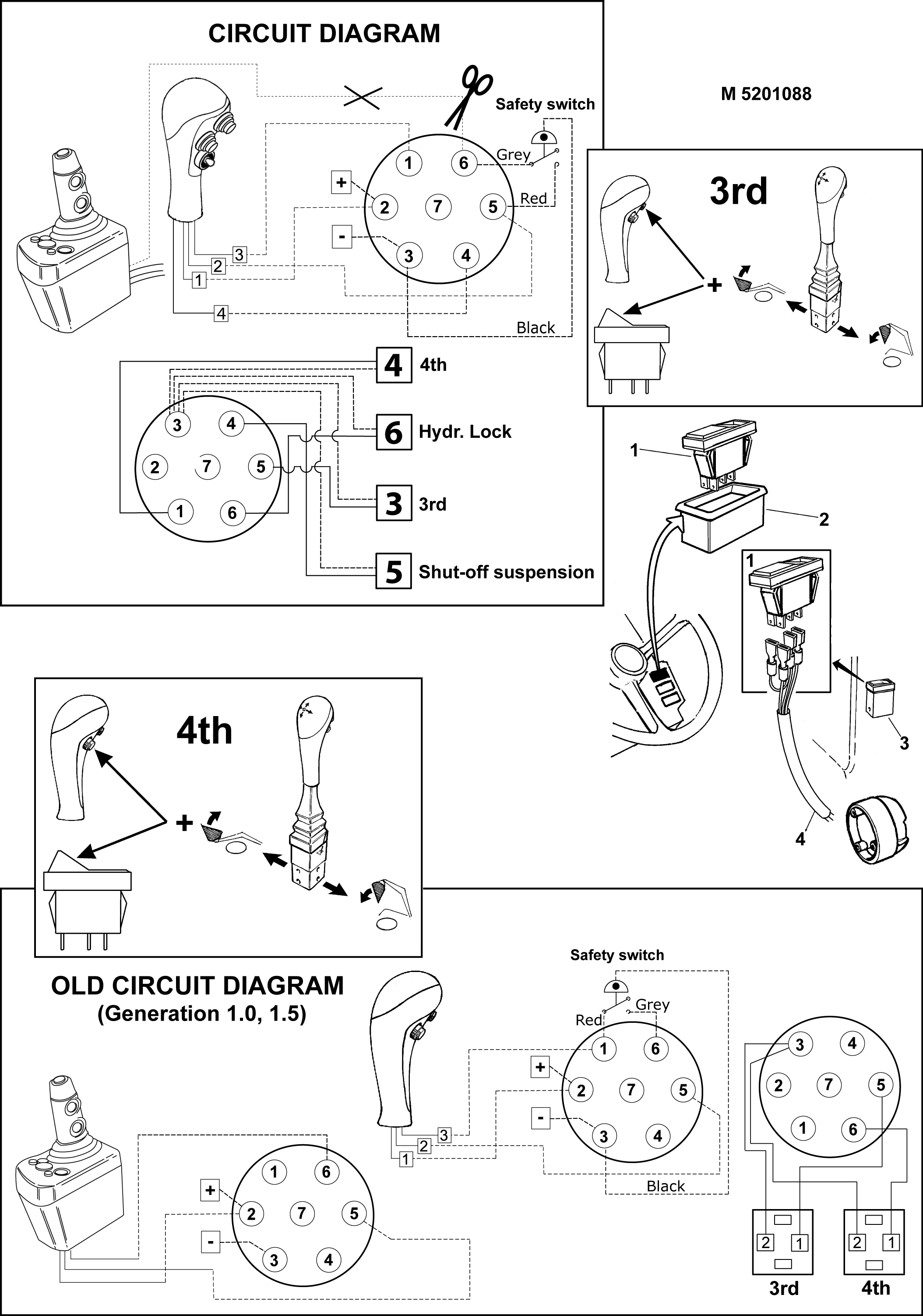 5201088 Safety switch - Quicke and Trima Original Spare Parts